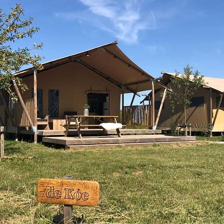 De Hazelaarshof Luxe Glampingtent Bij Natuurgebied De Millingerwaard Kekerdom Bagian luar foto